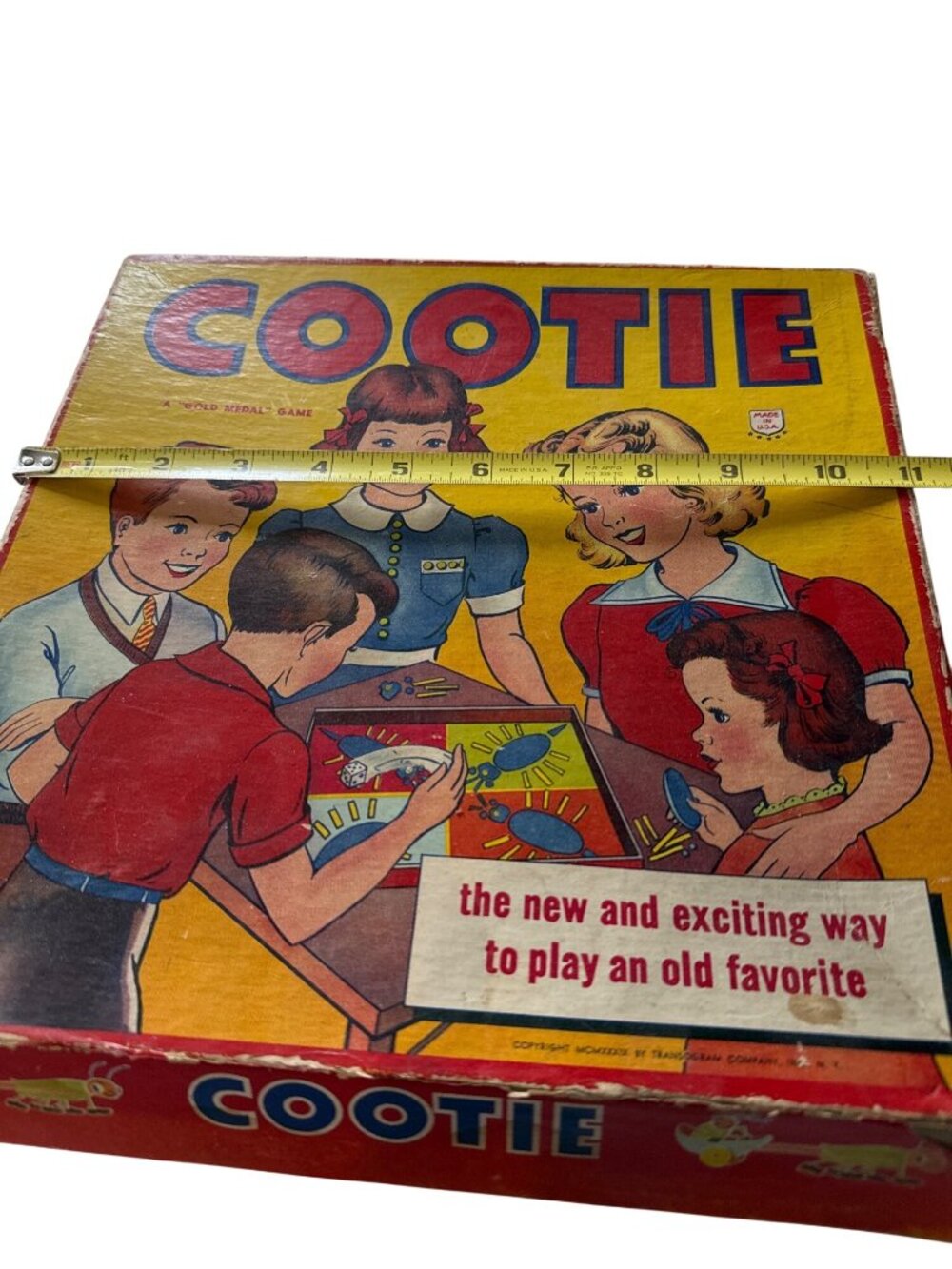 Vintage 1949 Transogram Cootie Board Game Complete Set Retro Family Fun - Picture 5 of 6
